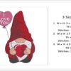 Gnome With Heart embroidery design