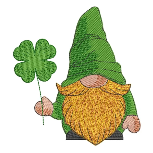 Irish gnome embroidery design 2 - gnome embroidery pattern 1