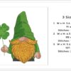 Irish gnome embroidery design