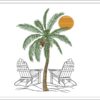 Palm Chair Sun embroidery design