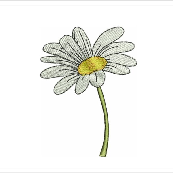 Daisy embroidery design