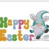 Happy Easter Gnome embroidery design