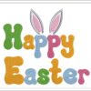 Happy Easter embroidery design