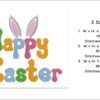 Happy Easter embroidery design