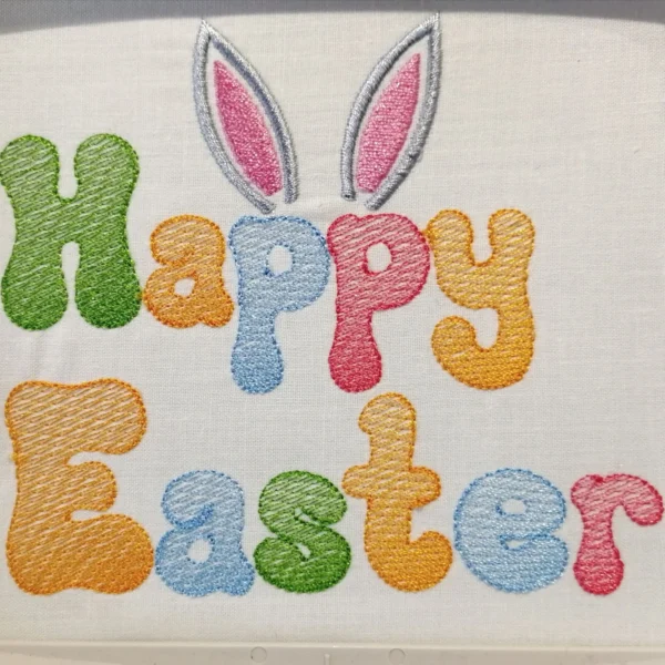 Happy Easter embroidery design 8 - boho letters embroidery design