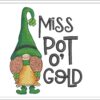 Miss Pot O Gold embroidery design