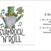 Shamrock N Roll gnome embroidery design