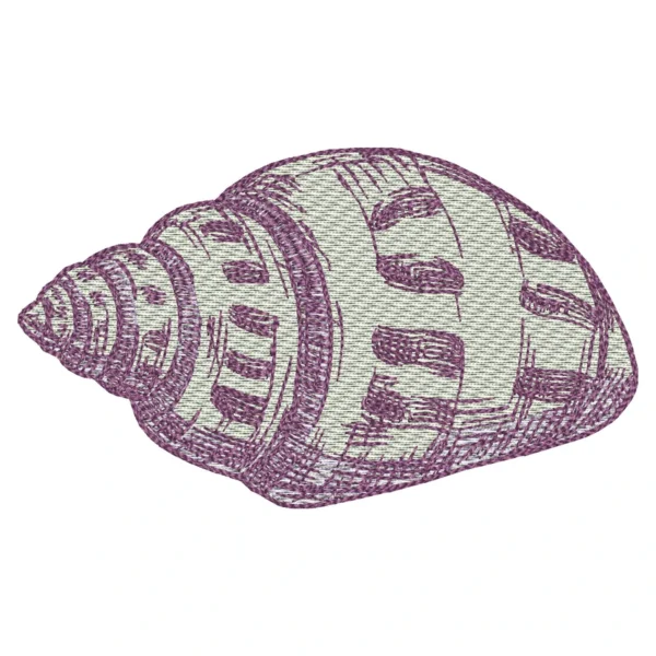 Shell embroidery design 2 - beach embroidery pattern - holiday embroidery 1
