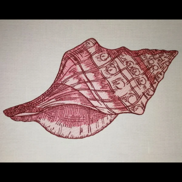 Shell embroidery design 4 - sea shell embroidery - beach embroidery pattern