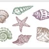 Small Shells Sketch embroidery design