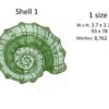 Small shells collection embroidery designs