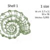 Small Shells Sketch embroidery design