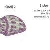 Small shells collection embroidery designs