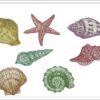 Small shells collection embroidery designs