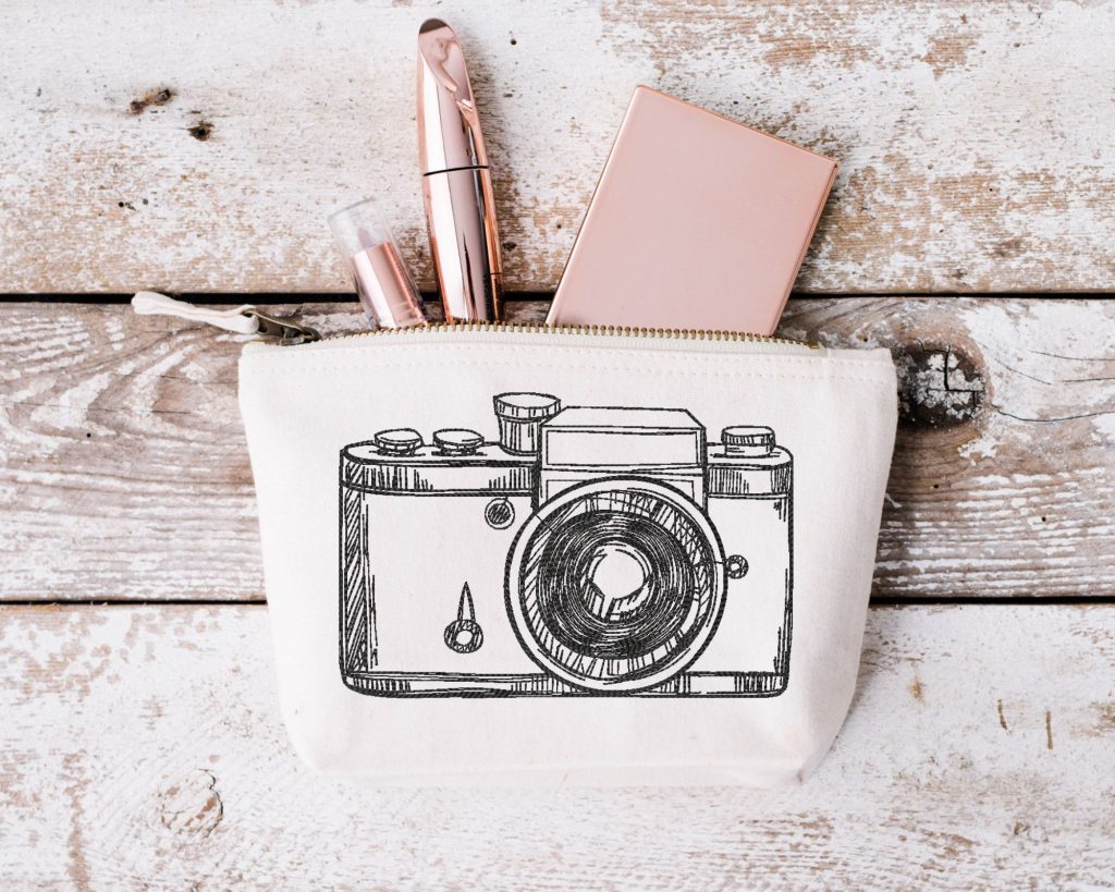 Camera Embroidery Design | Simple Sketch