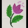 Crocus embroidery design - spring flower embroidery