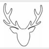 Deer embroidery design