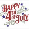 Happy 4th Of July embroidery design