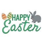 Happy Easter Embroidery Design 5 - Instant Download