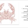 Mandala Crab embroidery file