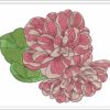 Peonies embroidery design