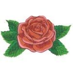 Rose Embroidery Design 2 - Floral Pattern
