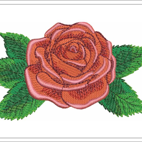 Rose embroidery design