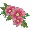 Tropical Flowers embroidery design