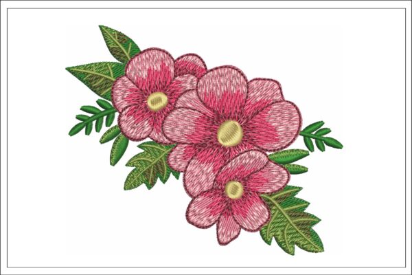 Tropical Flowers embroidery design