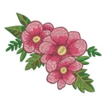 Tropical Flowers Embroidery Design - Machine Embroidery