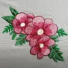 Tropical flowers embroidery design - flowers embroidery pattern