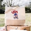 USA gnome embroidery design