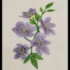 Wildflowers embroidery design - spring flowers embroidery design - purple flowers embroidery pattern