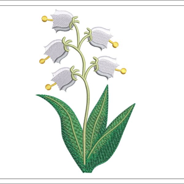 Lilly of the Valley embroidery design