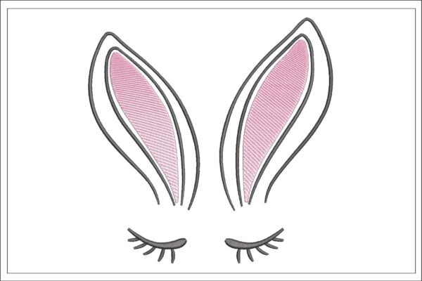 Bunny Head embroidery design