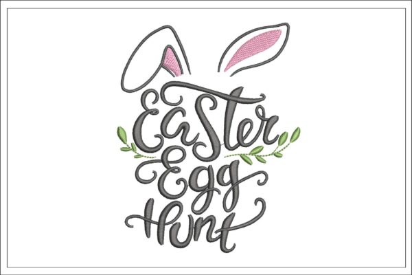 Easter Egg Hunt embroidery design