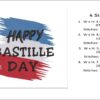 Happy Bastille Day embroidery design