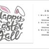 Happy Easter Y'all embroidery design