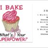 I Bake What's Your Superpower embroidery design