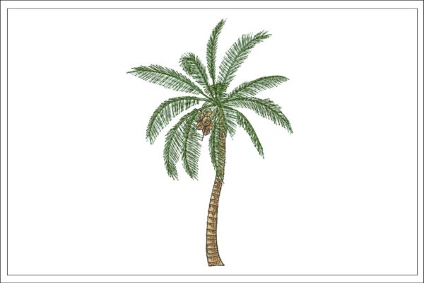 Palm Tree embroidery design