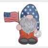 Patriotic Gnome embroidery design