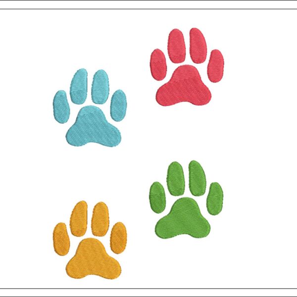 Dog Paw embroidery design