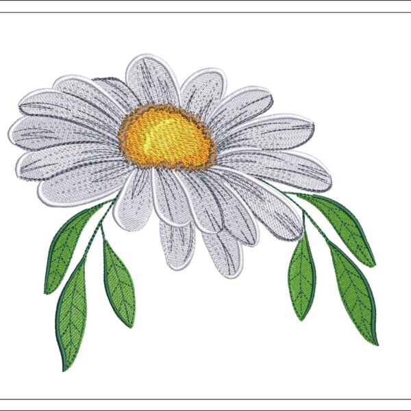 Daisy embroidery design