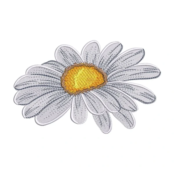 Daisy embroidery design 5 - embroidery pattern - machine embroidery design