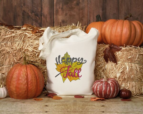 Happy Fall embroidery design