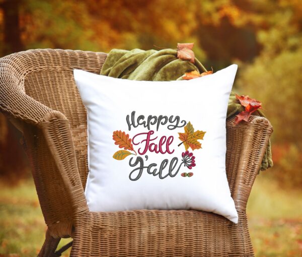 Happy Fall Y'all embroidery design