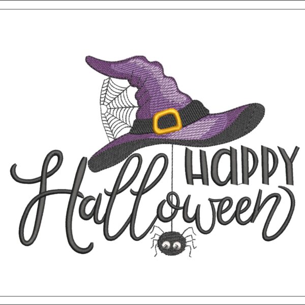 Happy Halloween embroidery design