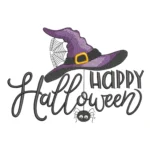 Happy Halloween Embroidery Design - Digital Download