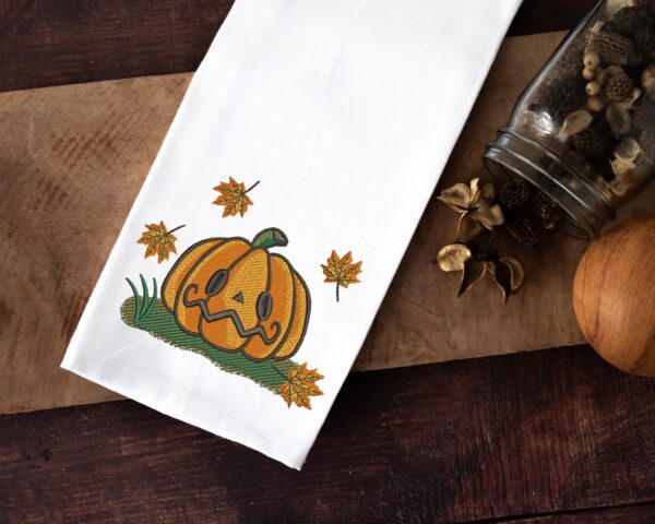 Pumpkin embroidery design