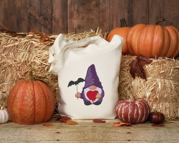 Halloween gnome embroidery design